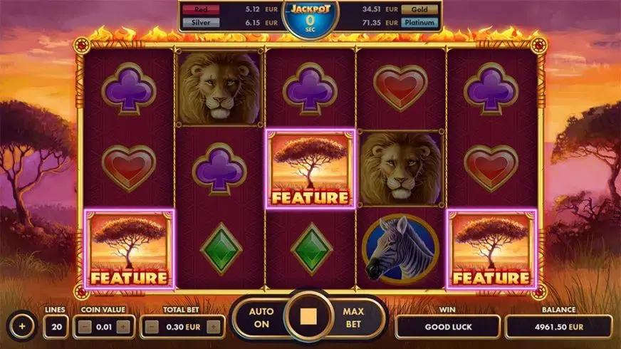 African King slot screenshot 3