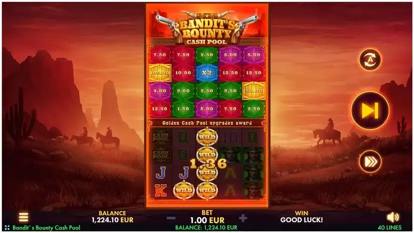 Bandit’s Bounty: Cash Pool slot screenshot 2