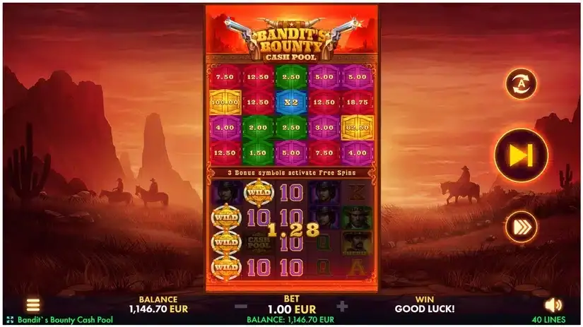 Bandit’s Bounty: Cash Pool slot screenshot 3