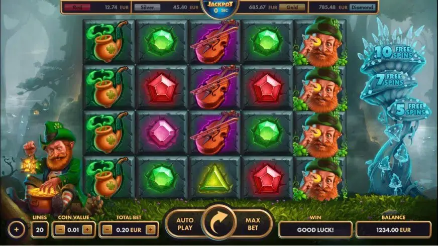 Clover Stones slot screenshot 1