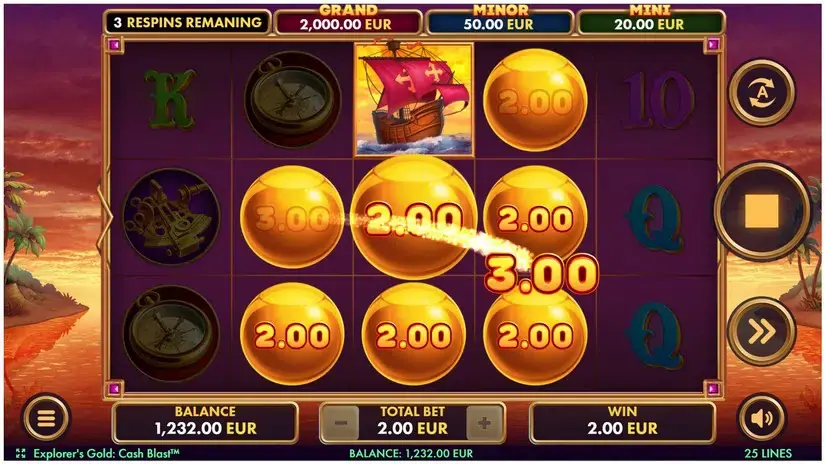 Explorer’s Gold Cash Blast slot screenshot 4