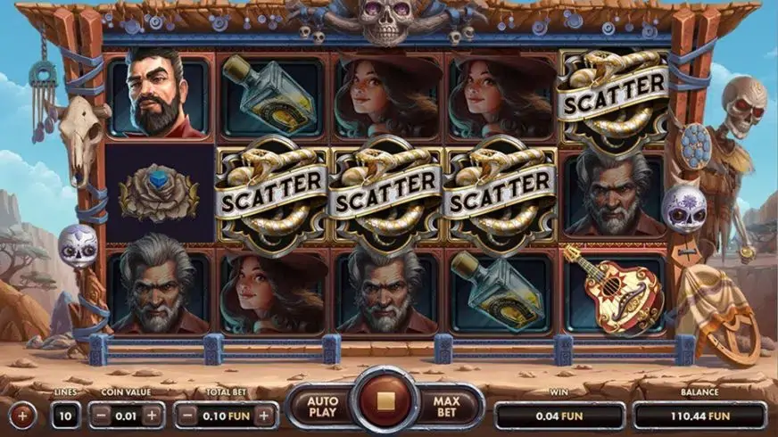 Golden Skulls slot screenshot 1