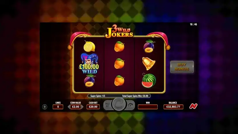 3 Wild Jokers slot screenshot 4