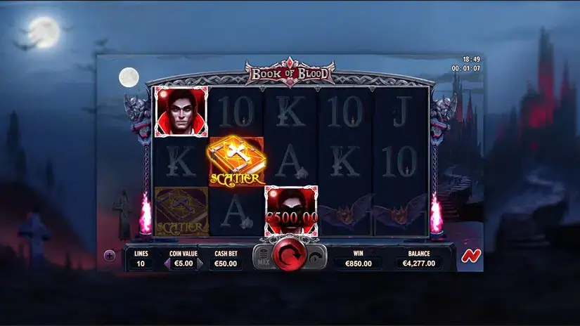 Book of Blood slot screenshot 1
