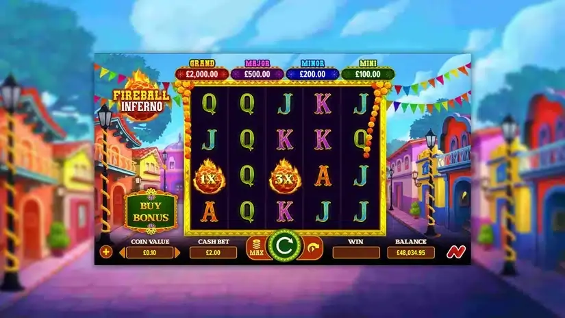 Fireball Inferno slot screenshot 1