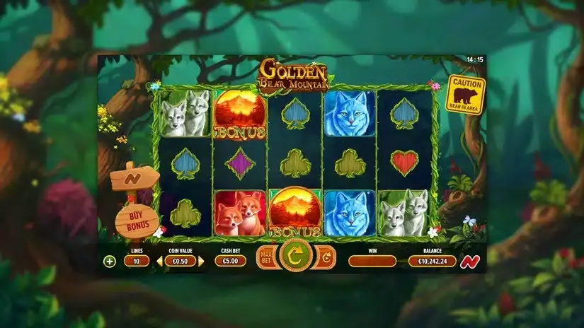 Golden Bear Mountain slot screenshot 1