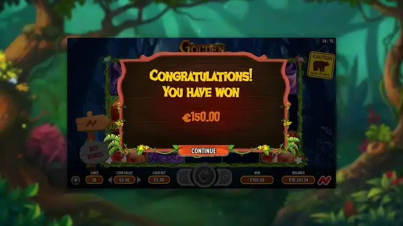 Golden Bear Mountain slot screenshot 7