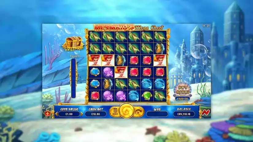 Mermarmaid’s Mega Chest slot screenshot 1