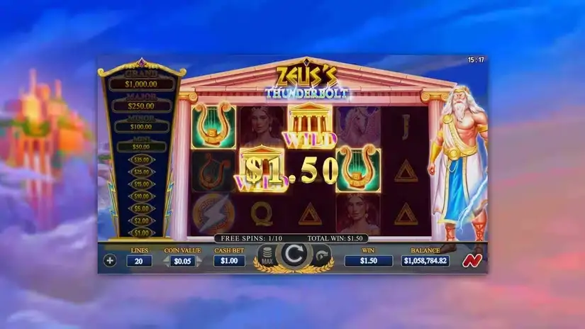 Zeus’s Thunderbolt slot screenshot 4