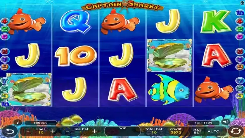 Captain Sharky slot screenshot 1