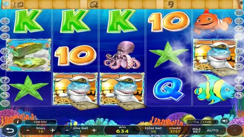 Captain Sharky slot screenshot 4