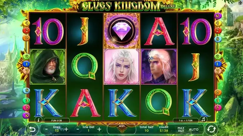 Elves Kingdom Deluxe slot screenshot 1