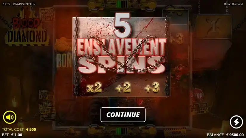 Blood Diamond slot screenshot 3