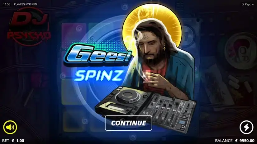 DJ Psycho slot screenshot 2