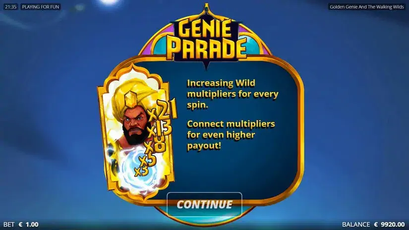Golden Genie slot screenshot 3