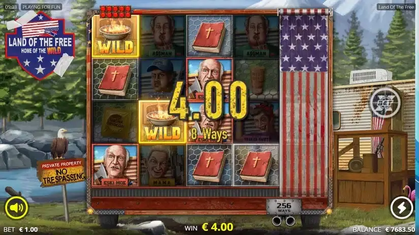 Land of the Free slot screenshot 3