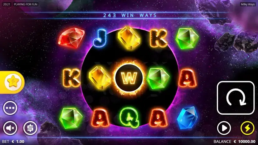 Milky Ways slot screenshot 1