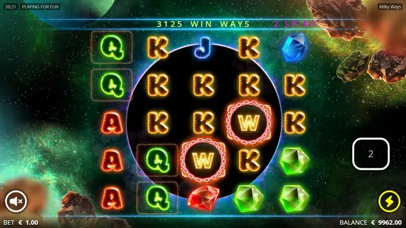 Milky Ways slot screenshot 2