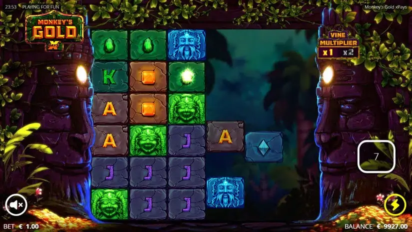 Monkey’s Gold xPays slot screenshot 