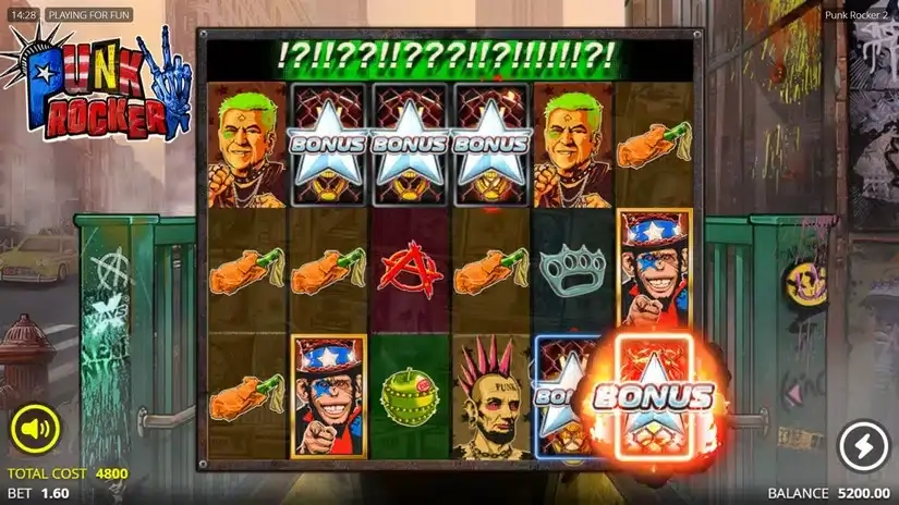 Punk Rocker 2 slot screenshot 2