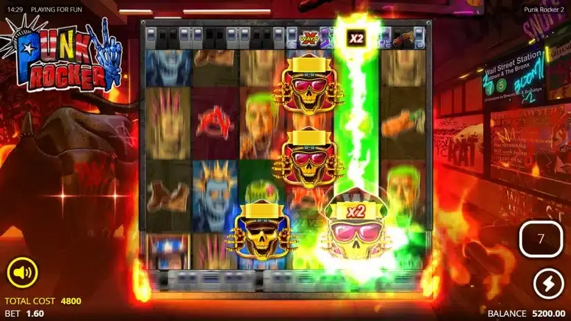 Punk Rocker 2 slot screenshot 4