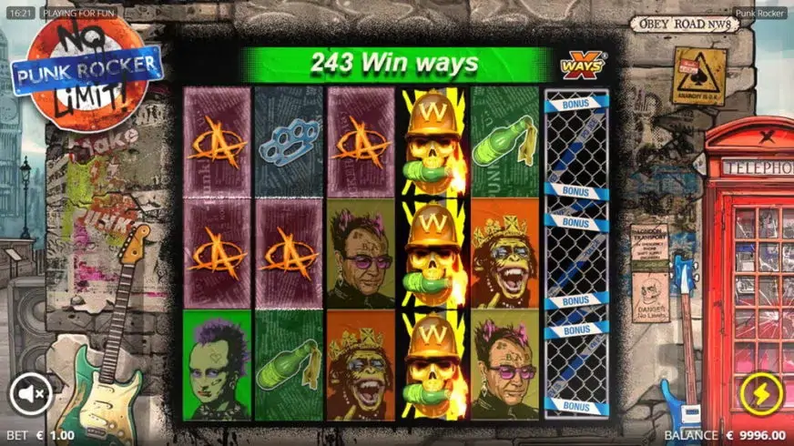 Punk Rocker slot screenshot 3