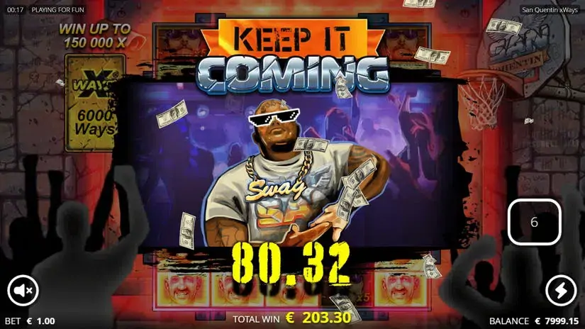 San Quentin xWays slot screenshot 4