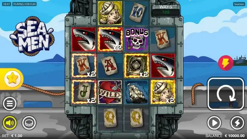 Seamen slot screenshot 