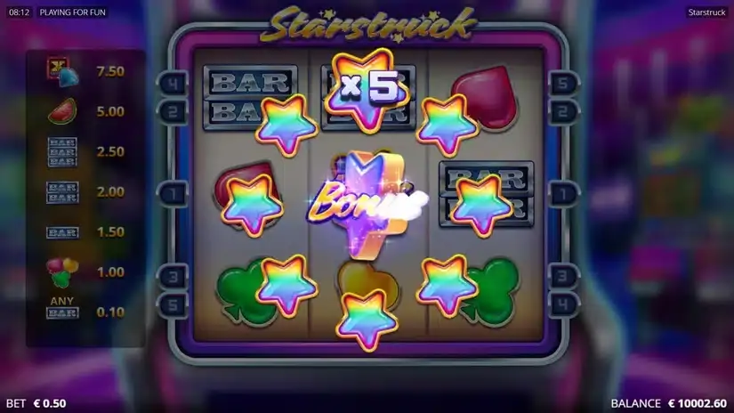 Starstruck slot screenshot 3