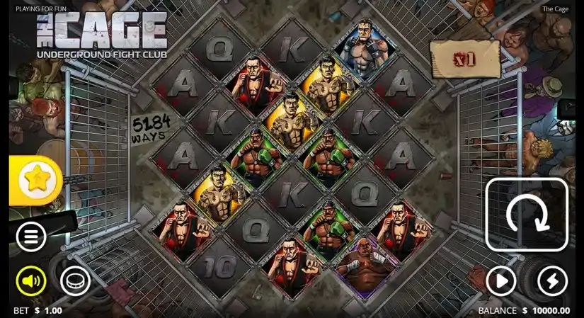 The Cage slot screenshot 