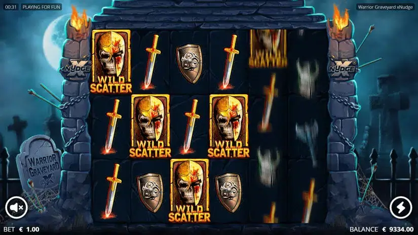 Warrior Graveyard slot screenshot 2