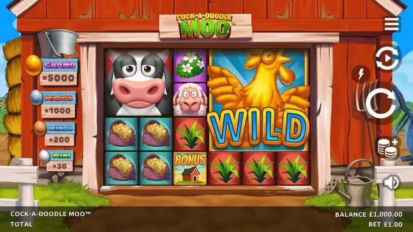 Cock-A-Doodle Moo slot screenshot 1