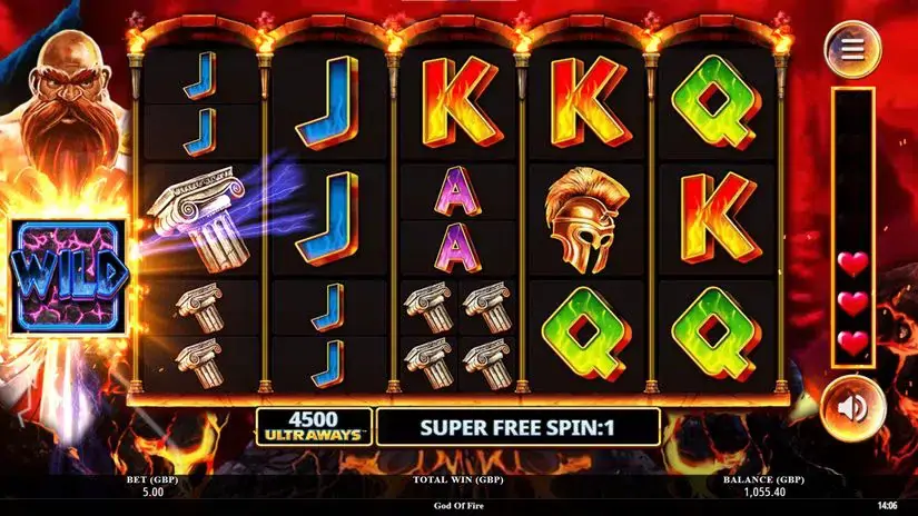God of Fire slot screenshot 1