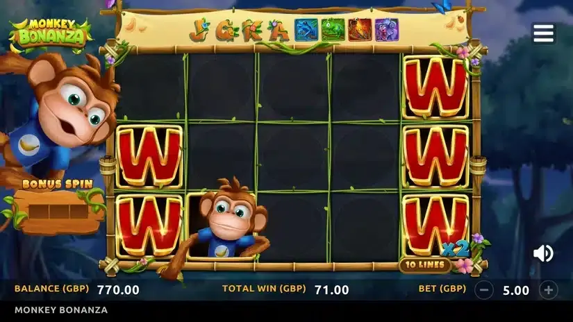 Monkey Bonanza slot screenshot 6