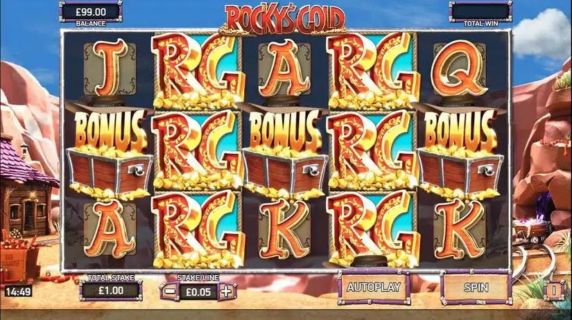 Rocky’s Gold slot screenshot 1