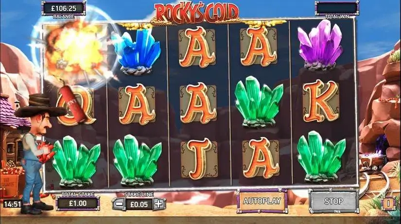 Rocky’s Gold slot screenshot 4