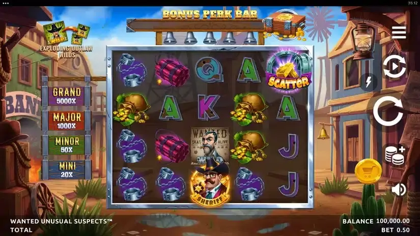 Wanted Unusual Suspects slot screenshot 1