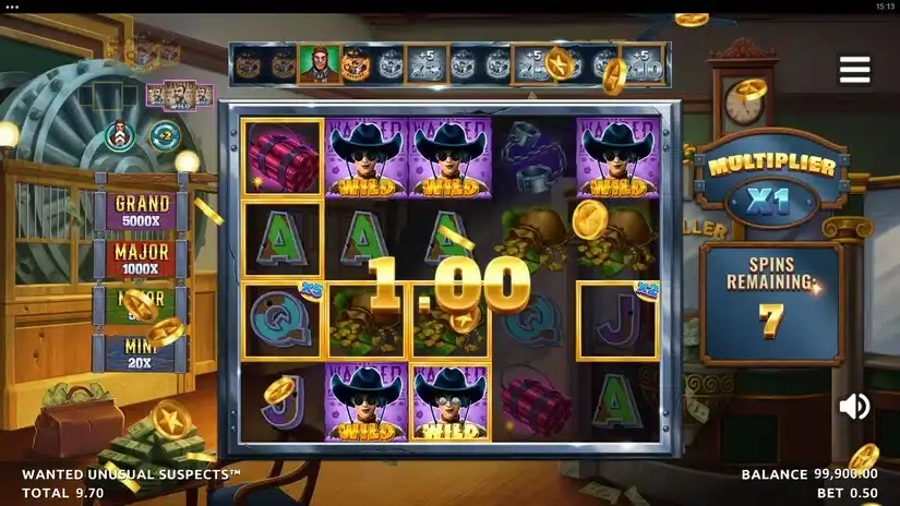 Wanted Unusual Suspects slot screenshot 6