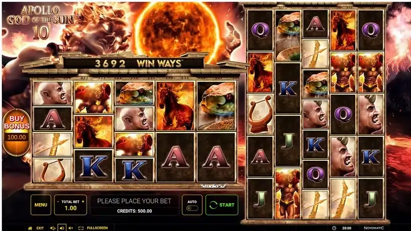 Apollo God of the Sun 10 slot screenshot 1