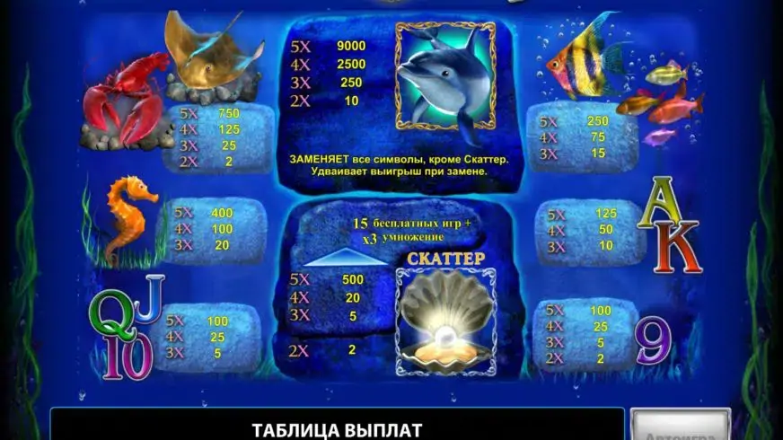 Dolphin’s Pearl Deluxe slot screenshot 4