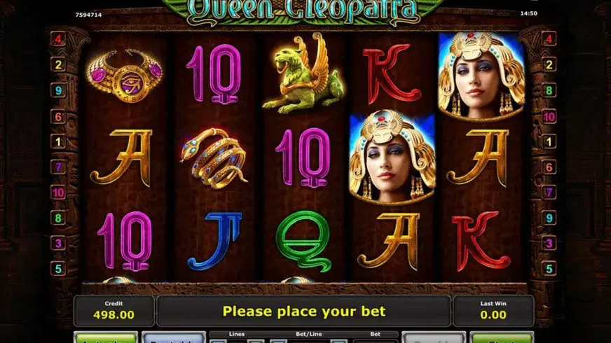 Queen Cleopatra slot screenshot 2