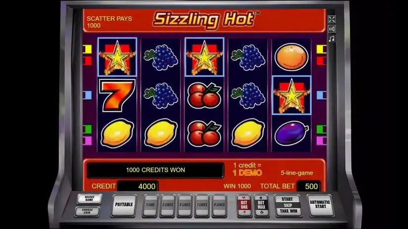 Sizzling Hot slot screenshot 2