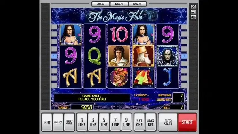 The Magic Flute slot screenshot 1