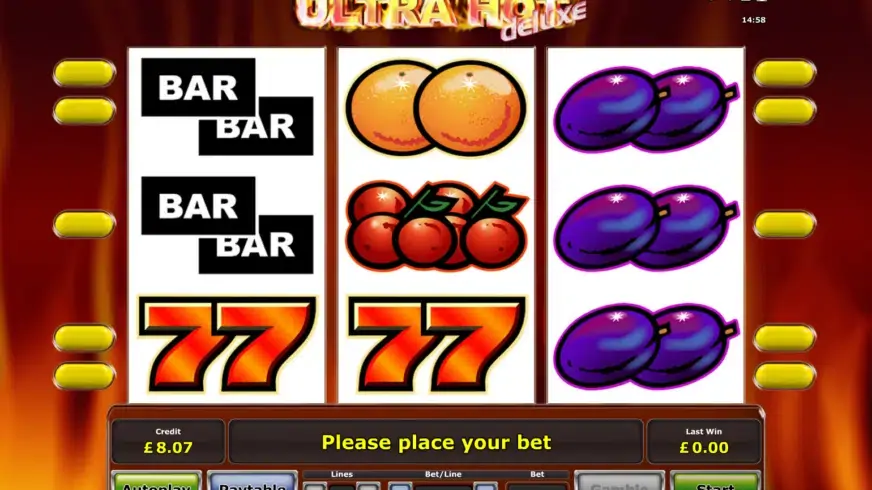 Ultra Hot Deluxe slot screenshot 1