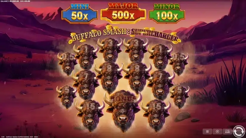 Buffalo Smash: Supercharged slot screenshot 1