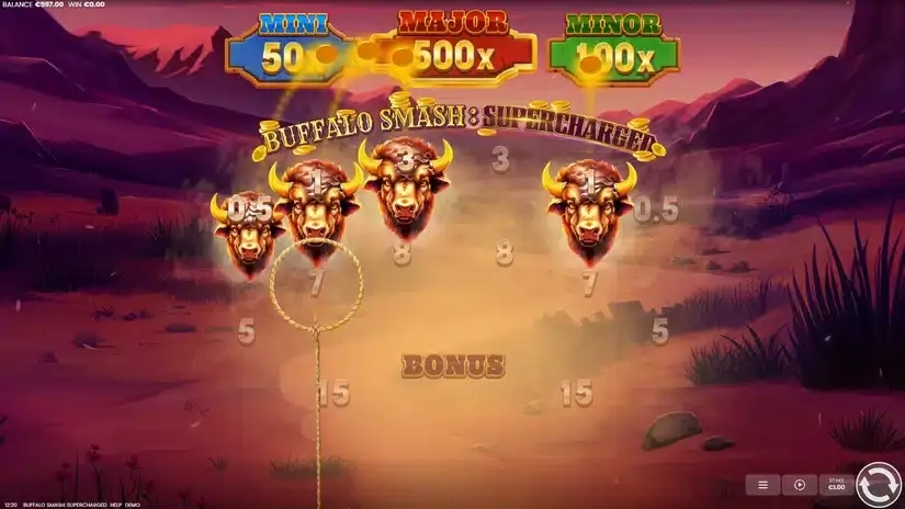 Buffalo Smash: Supercharged slot screenshot 2