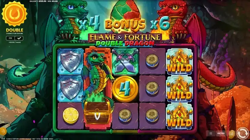 Flame & Fortune Double Dragon slot screenshot 4