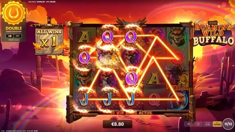 Roaming Wild Buffalo slot screenshot 