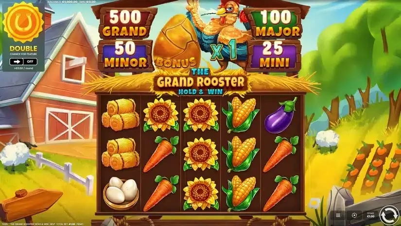 The Grand Rooster: Hold & Win slot screenshot 1