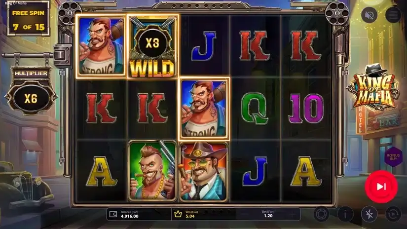 King of Mafia slot screenshot 5